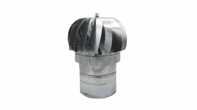 Aspiratore Eolico Zincato con Base Tonda
